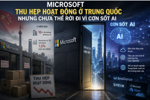 Microsoft thu hẹp hoạt động ở Trung Quốc nhưng chưa thể rời đi vì cơn sốt AI