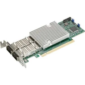 Network card Supermicro AOC-S100GC-i2C Standard low profile 2-port 100GbE QSFP28