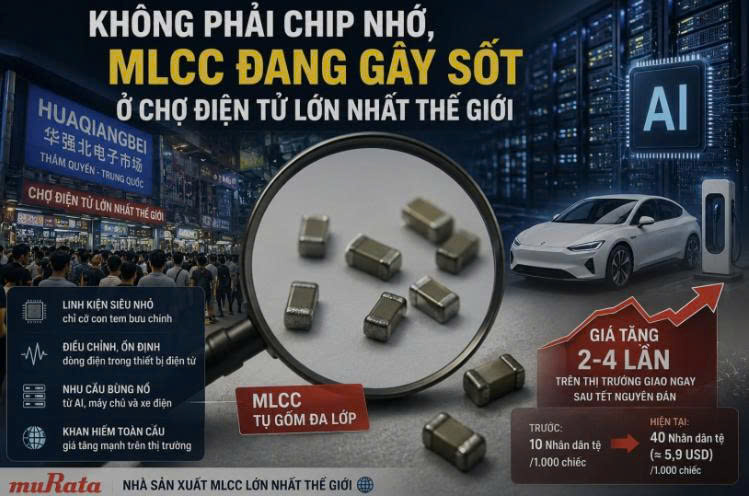 ‘Gạo của ngành điện tử’ khan hiếm chưa từng có vì cơn sốt AI