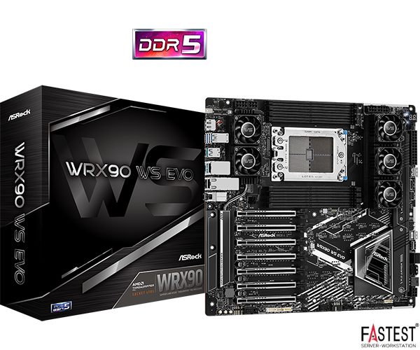 Mainboard ASRock WRX90 WS EVO – Nền tảng tối thượng cho Workstation đẳng cấp