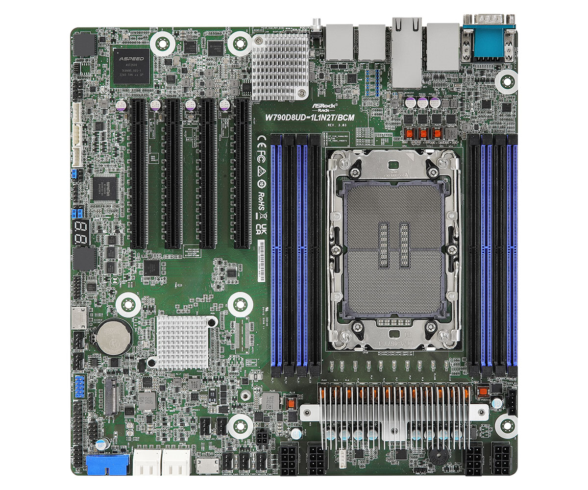 W790D8UD-1L1N2T/BCM – Nền tảng workstation dành cho những hệ thống nghiêm túc